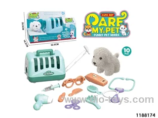 Plush pet toy set