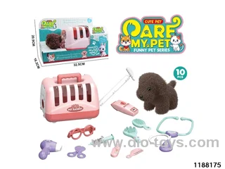 Plush pet toy set