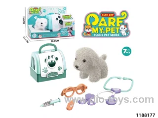 Plush pet toy set