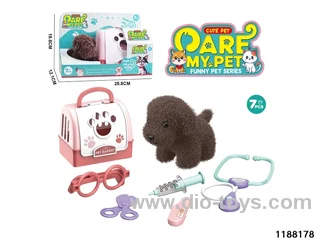 Plush pet toy set