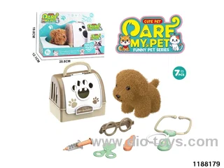 Plush pet toy set