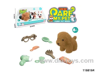 Plush pet toy set