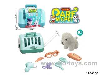 Plush pet toy set