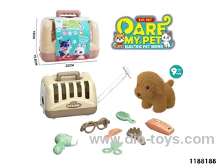 Plush pet toy set