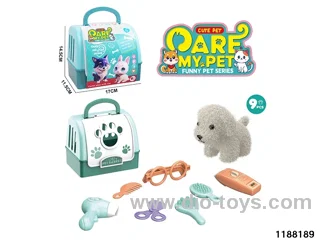 Plush pet toy set