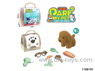 Plush pet toy set