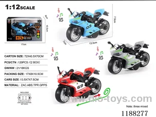 1:12 Die-casting zinc alloy pull back car W L/M