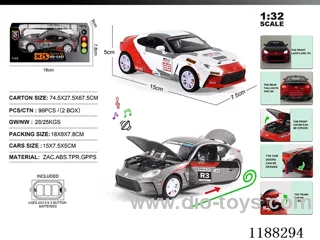 1:32 Die-casting zinc alloy pull back car W L/M
