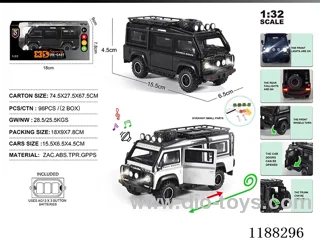 1:32 Die-casting zinc alloy pull back car W L/M