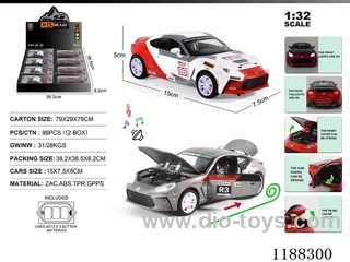 1:32 Die-casting zinc alloy pull back car W L/M 8PCS