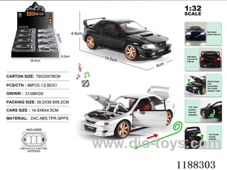1:32 Die-casting zinc alloy pull back car W L/M 8PCS