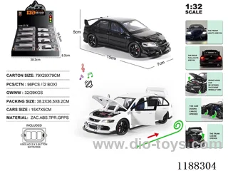 1:32 Die-casting zinc alloy pull back car W L/M 8PCS