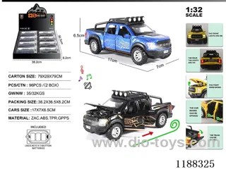 1:32 Die-casting zinc alloy pull back car W L/M 8PCS