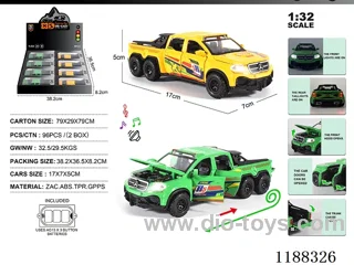 1:32 Die-casting zinc alloy pull back car W L/M 8PCS