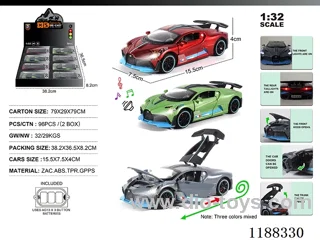 1:32 Die-casting zinc alloy pull back car W L/M 8PCS