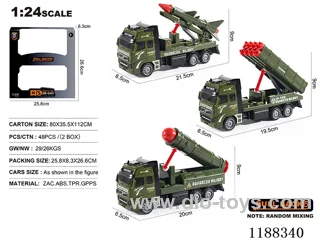 1：24 Die-casting zinc alloy pull back car