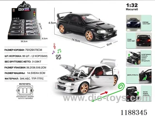 1:32 Die-casting zinc alloy pull back car W L/M 8PCS