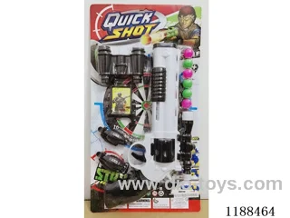 black and white ping pong gun with police holster