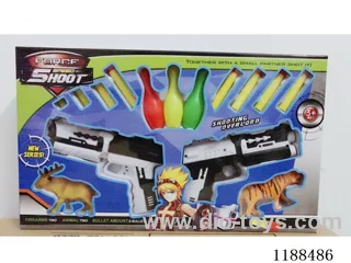 Black and white EVA gun with animal