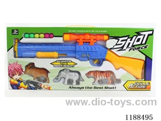 ping pong gun with animal