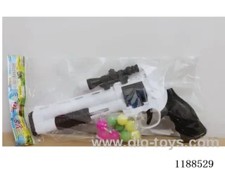 Black and white ping pong gun