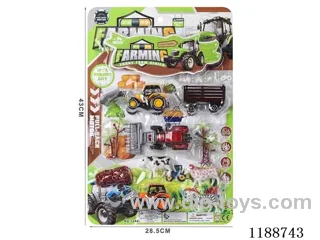 pull back Farm Set