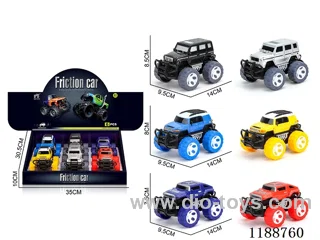 6PCS inertia car