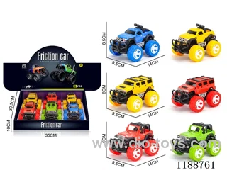 6PCS inertia car