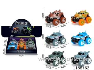 6PCS inertia car
