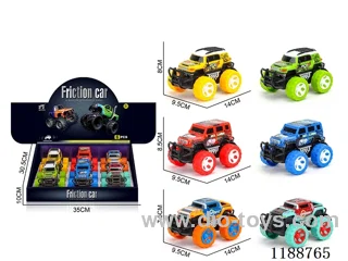 6PCS inertia car