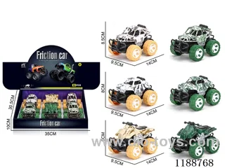 6PCS inertia car