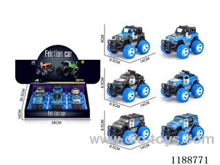 6PCS inertia car