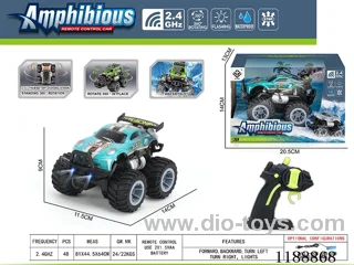 2.4G Land & Water RC Vehicle with light included battery