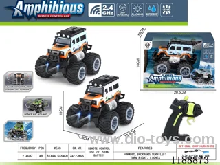 2.4G Land & Water RC Vehicle with light included battery