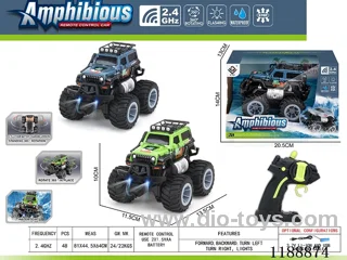 2.4G Land & Water RC Vehicle with light included battery
