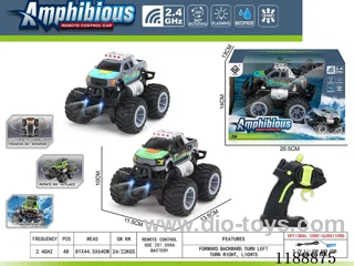2.4G Land & Water RC Vehicle with light included battery