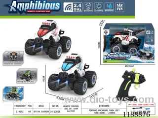 2.4G Land & Water RC Vehicle with light included battery