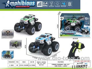 2.4G Land & Water RC Vehicle with light included battery
