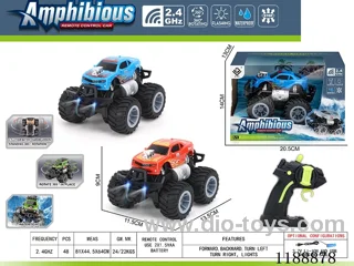 2.4G Land & Water RC Vehicle with light included battery