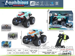2.4G Land & Water RC Vehicle with light included battery