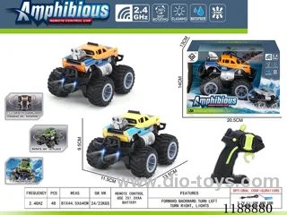 2.4G Land & Water RC Vehicle with light included battery