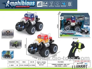 2.4G Land & Water RC Vehicle with light included battery