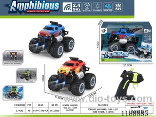 2.4G Land & Water RC Vehicle with light included battery