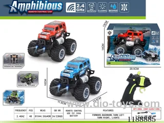 2.4G Land & Water RC Vehicle with light included battery