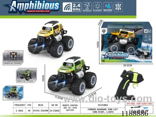 2.4G Land & Water RC Vehicle with light included battery