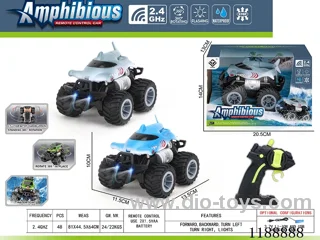 2.4G Land & Water RC Vehicle with light included battery