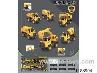 Inertia engineering car 6pcs/box