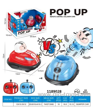 DOLL BUMPER CAR (RECHARGEABLE VERSION) IN WINDOW BOX