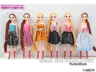 12 inch 9 jointed doll set