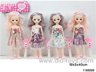 12 inch 21 jointed doll set